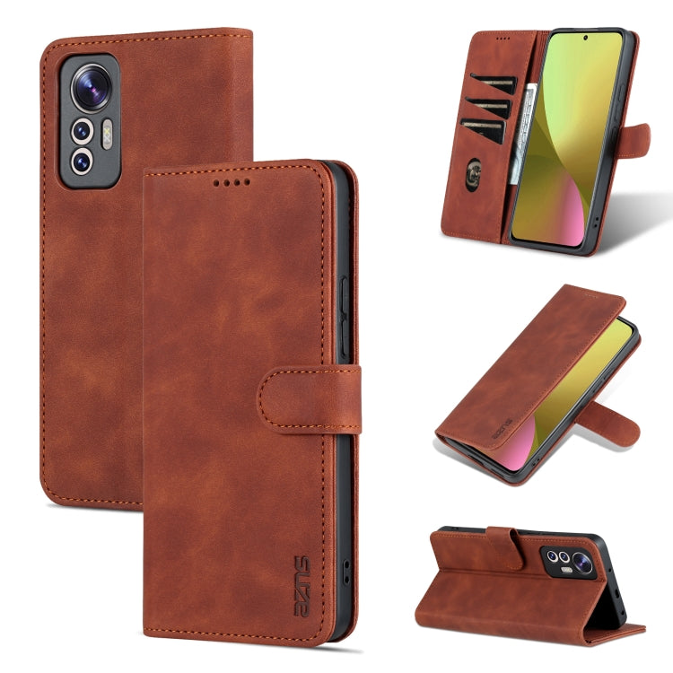 For Xiaomi 12 Lite AZNS Skin Feel Calf Texture Flip Leather Phone Case