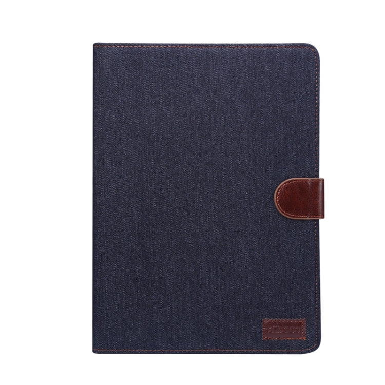For iPad Pro 11 inch 2020 / 2021 PC + Left And Right Denim Leather Tablet Case Wallet Card Holder With Dormancy