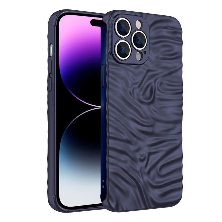 For iPhone 14 Pro Max Wave Electroplating TPU Phone Case