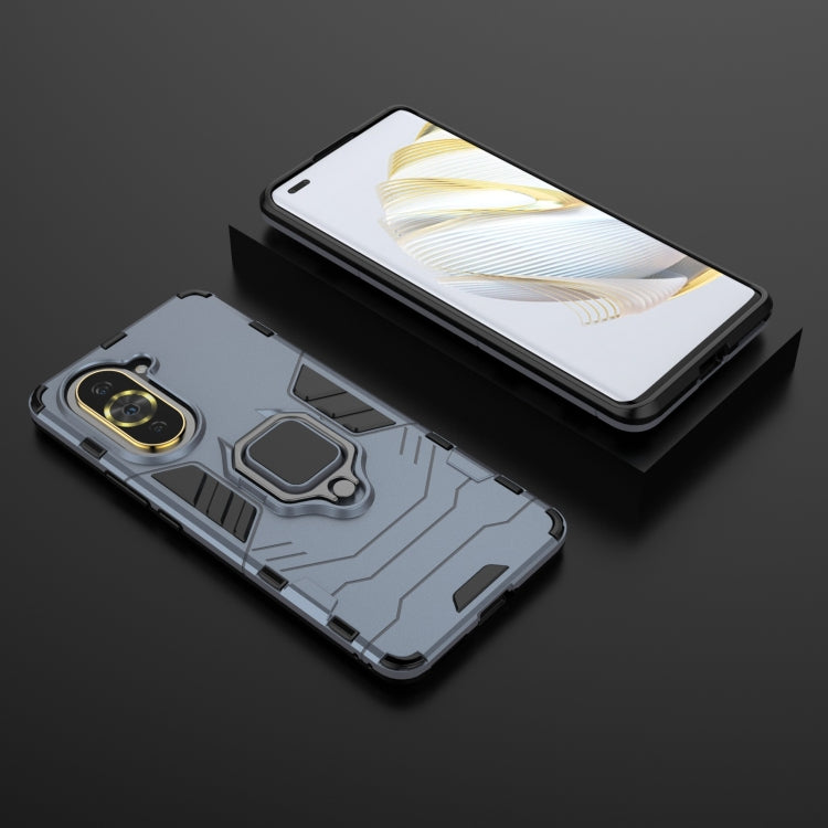 For Huawei Nova 10 Pro 4G Shockproof PC + TPU Protective Phone Case with Magnetic Ring Holder