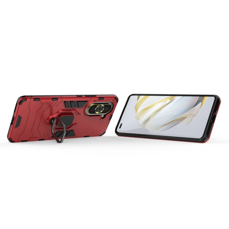 For Huawei Nova 10 Pro 4G Shockproof PC + TPU Protective Phone Case with Magnetic Ring Holder
