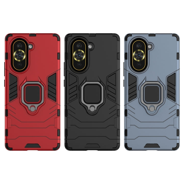 For Huawei Nova 10 Pro 4G Shockproof PC + TPU Protective Phone Case with Magnetic Ring Holder