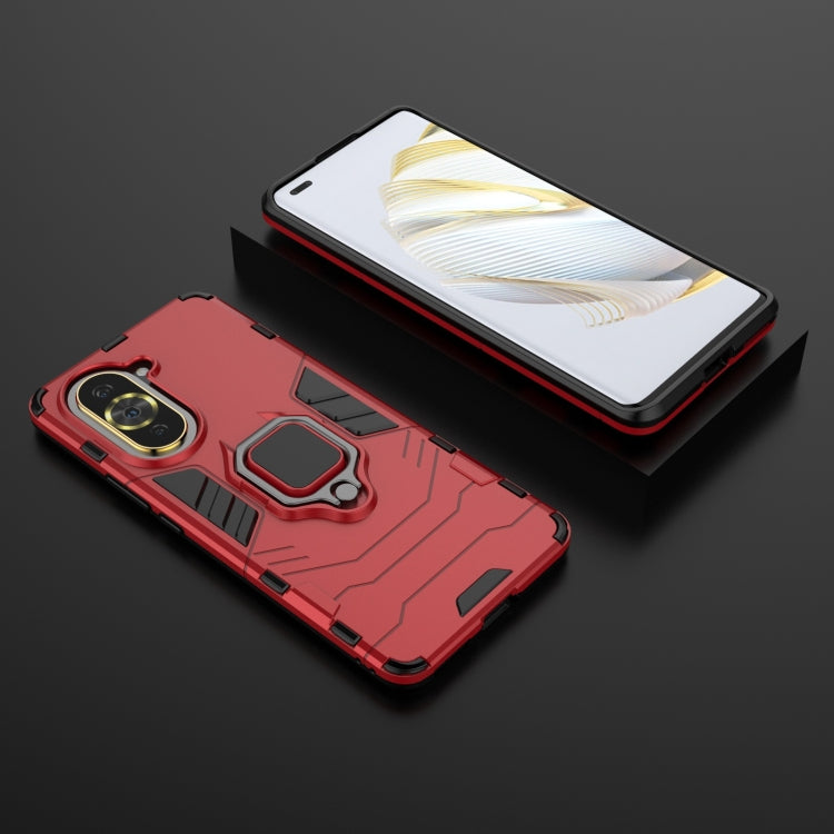 For Huawei Nova 10 Pro 4G Shockproof PC + TPU Protective Phone Case with Magnetic Ring Holder