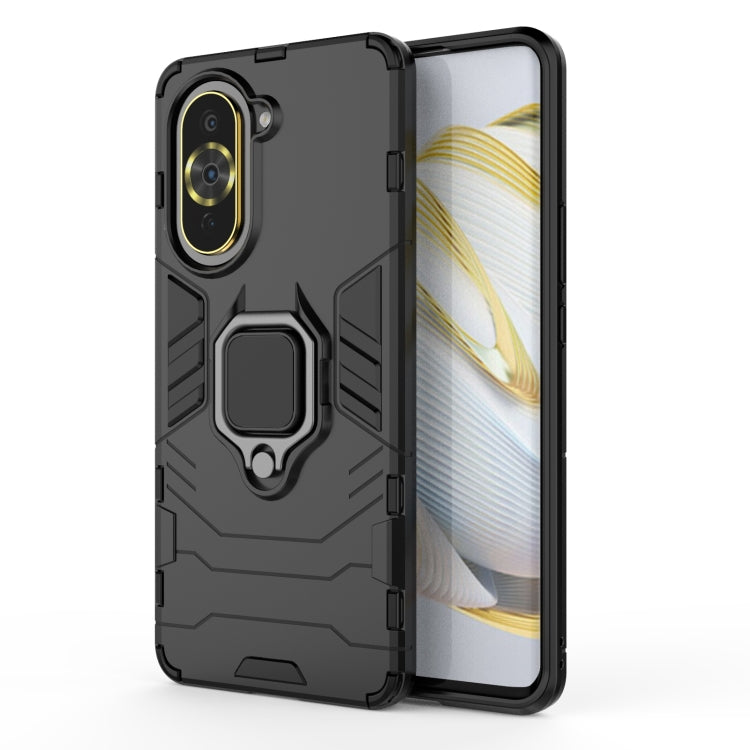 For Huawei Nova 10 Pro 4G Shockproof PC + TPU Protective Phone Case with Magnetic Ring Holder