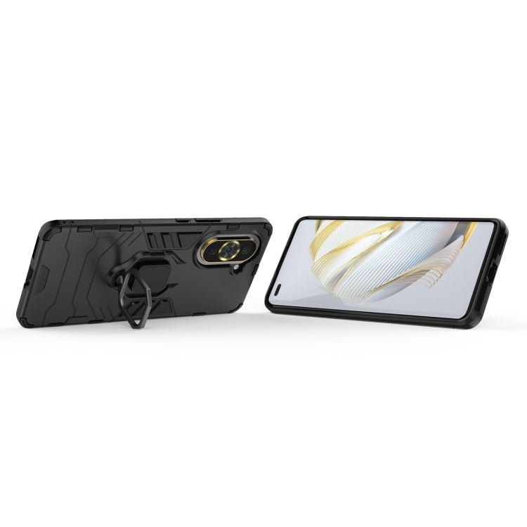 For Huawei Nova 10 Pro 4G Shockproof PC + TPU Protective Phone Case with Magnetic Ring Holder