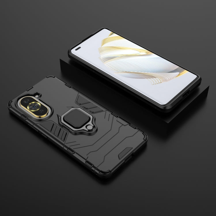 For Huawei Nova 10 Pro 4G Shockproof PC + TPU Protective Phone Case with Magnetic Ring Holder