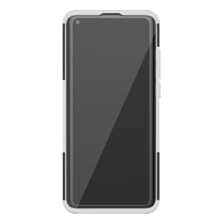 For Xiaomi Mi 10 Tire Texture Shockproof TPU+PC Protective Case with Holder