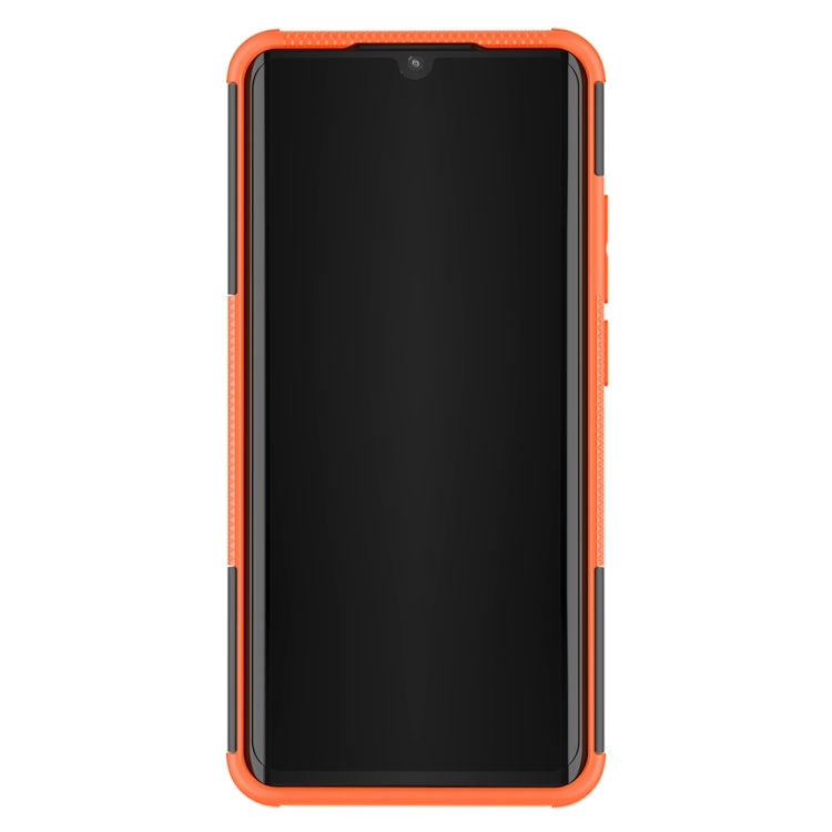 For Xiaomi Mi CC9 Pro Tire Texture Shockproof TPU+PC Protective Case with Holder