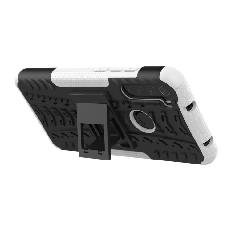 For Xiaomi Redmi Note 8T Tire Texture Shockproof TPU+PC Protective Case with Holder