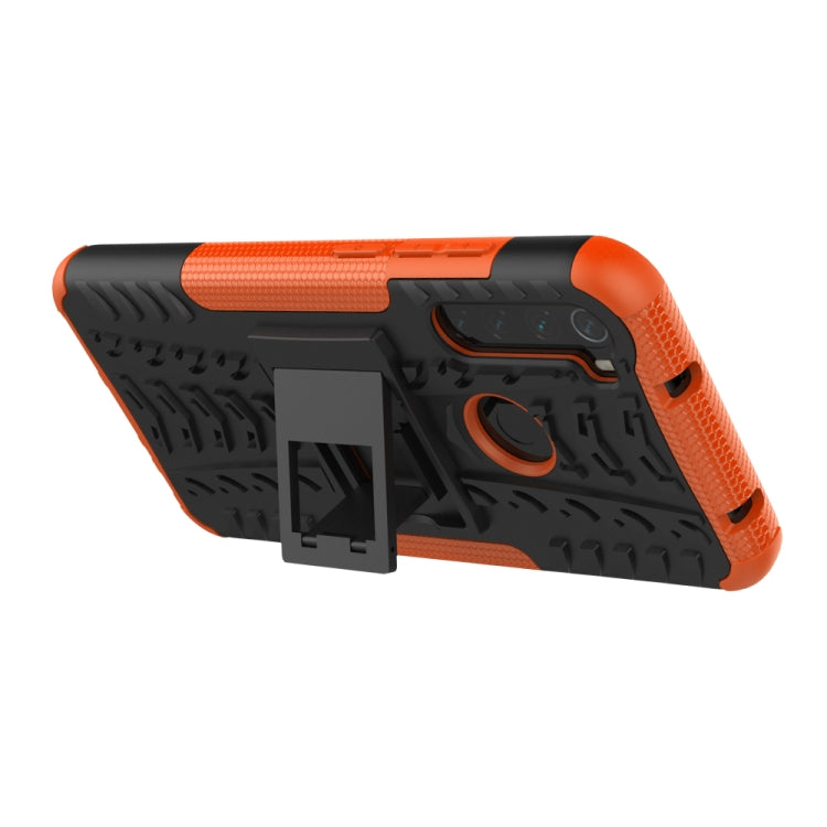 For Xiaomi Redmi Note 8T Tire Texture Shockproof TPU+PC Protective Case with Holder