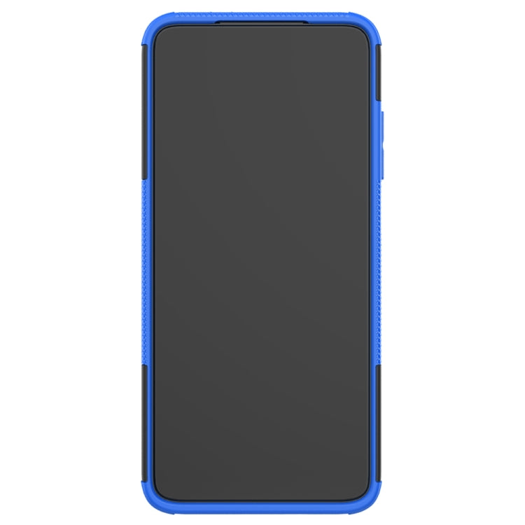 For Xiaomi Redmi K30 Tire Texture Shockproof TPU+PC Protective Case with Holder