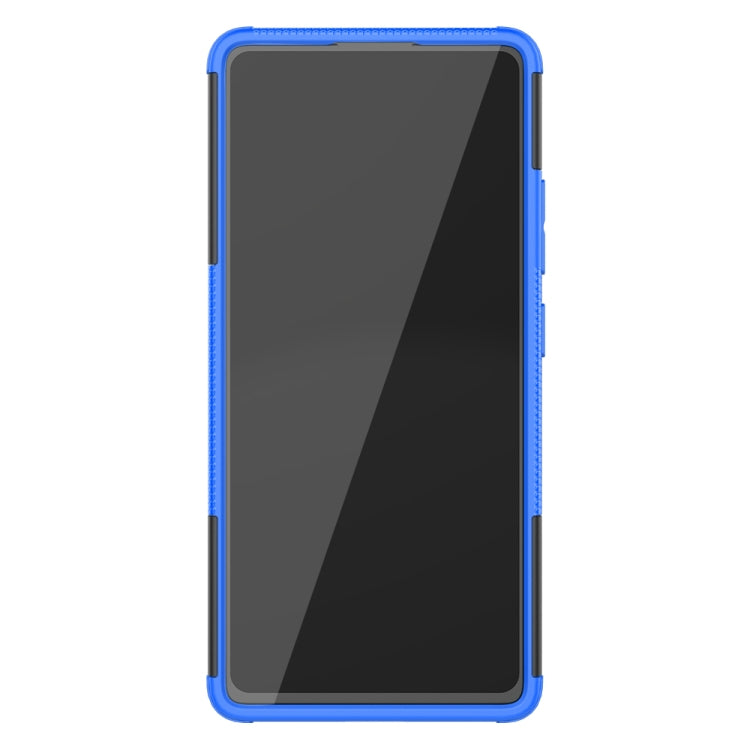 For Galaxy S10e Tire Texture Shockproof TPU+PC Protective Case with Holder