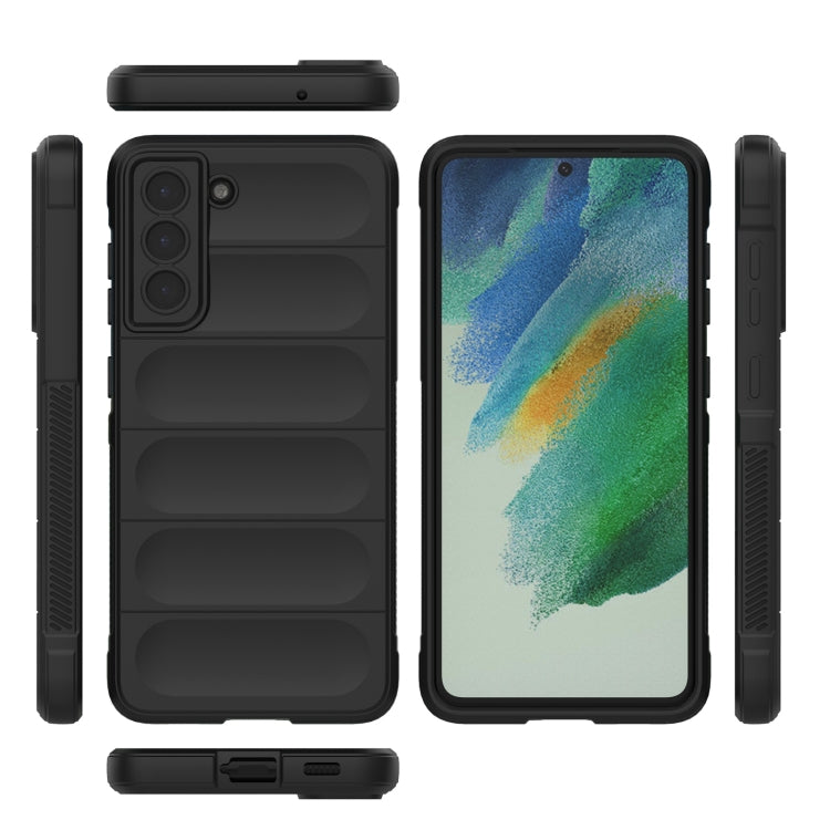 For Samsung Galaxy S21 FE Magic Shield TPU + Flannel Phone Case