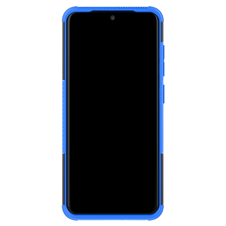 For Galaxy S20 Tire Texture Shockproof TPU+PC Protective Case with Holder