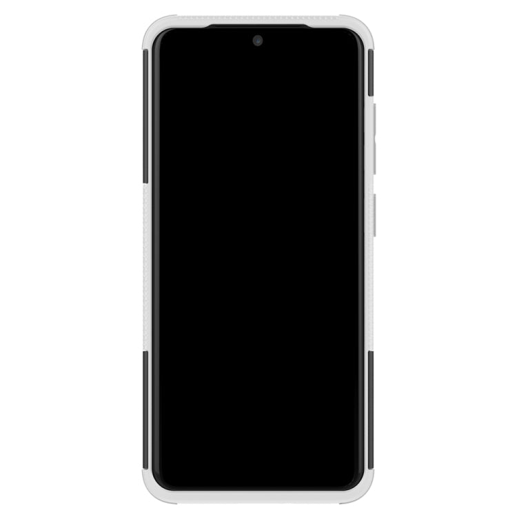 For Galaxy S20 Tire Texture Shockproof TPU+PC Protective Case with Holder