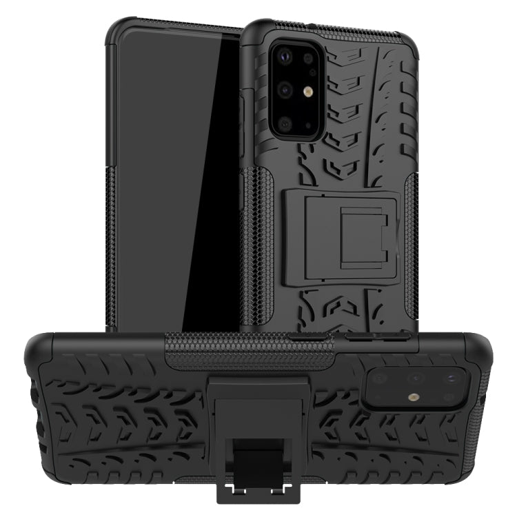 For Galaxy S20+ Tire Texture Shockproof TPU+PC Protective Case with Holder
