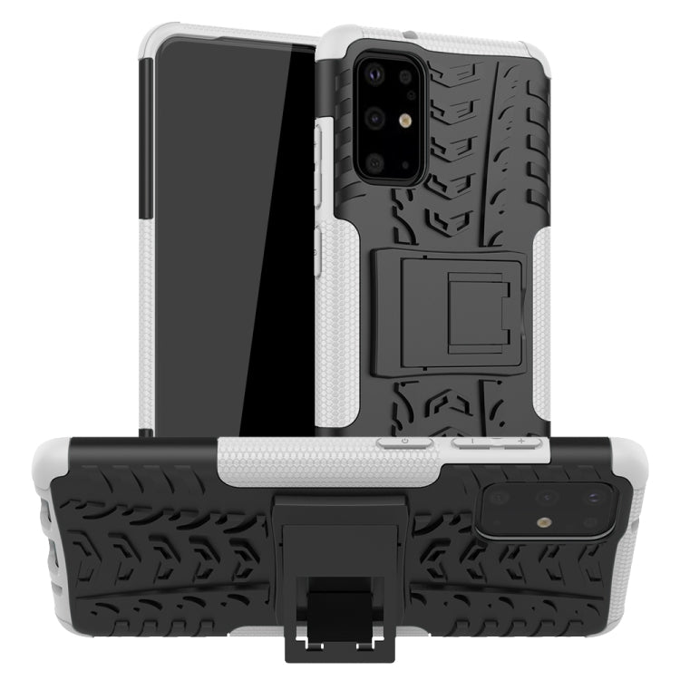 For Galaxy S20+ Tire Texture Shockproof TPU+PC Protective Case with Holder