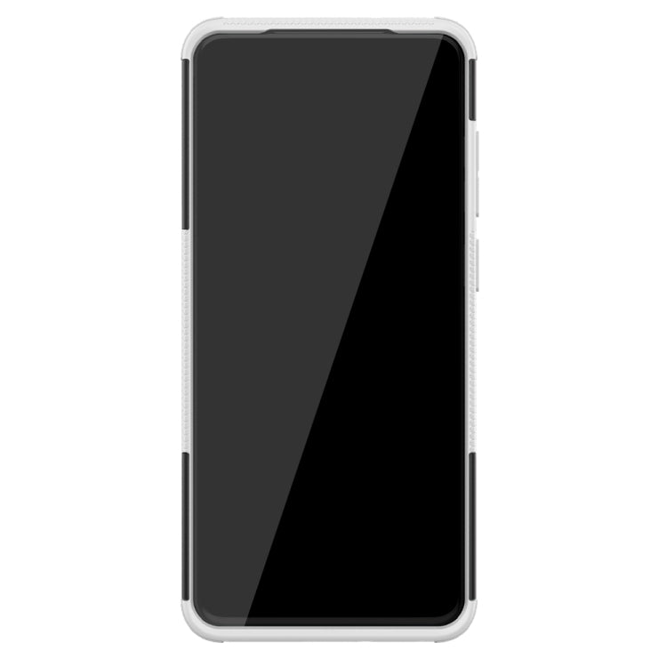 For Galaxy S20+ Tire Texture Shockproof TPU+PC Protective Case with Holder