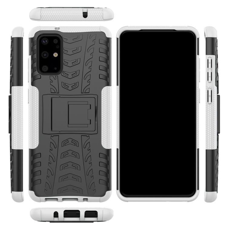 For Galaxy S20+ Tire Texture Shockproof TPU+PC Protective Case with Holder