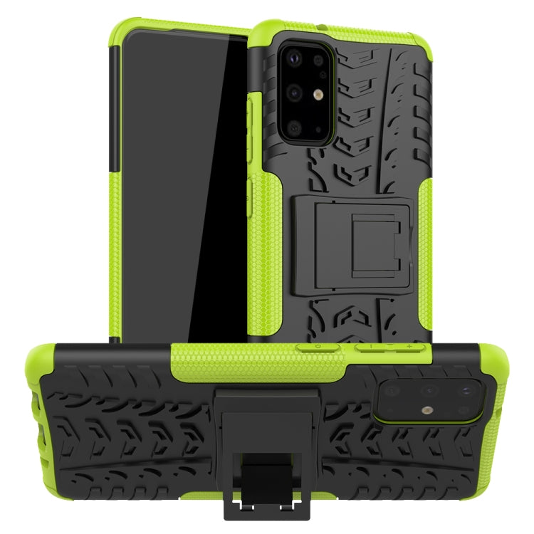 For Galaxy S20+ Tire Texture Shockproof TPU+PC Protective Case with Holder