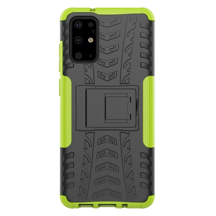 For Galaxy S20+ Tire Texture Shockproof TPU+PC Protective Case with Holder