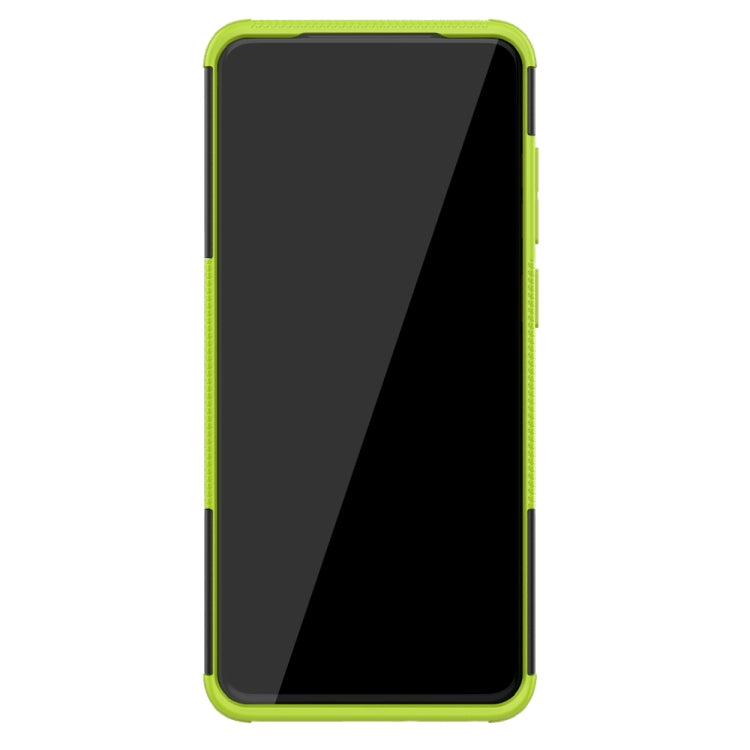 For Galaxy S20+ Tire Texture Shockproof TPU+PC Protective Case with Holder