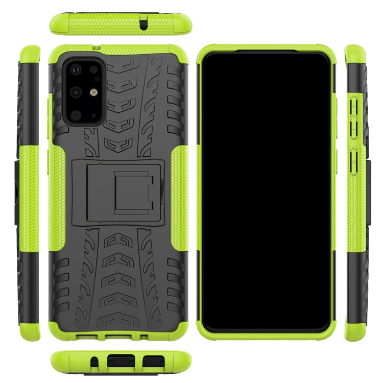 For Galaxy S20+ Tire Texture Shockproof TPU+PC Protective Case with Holder