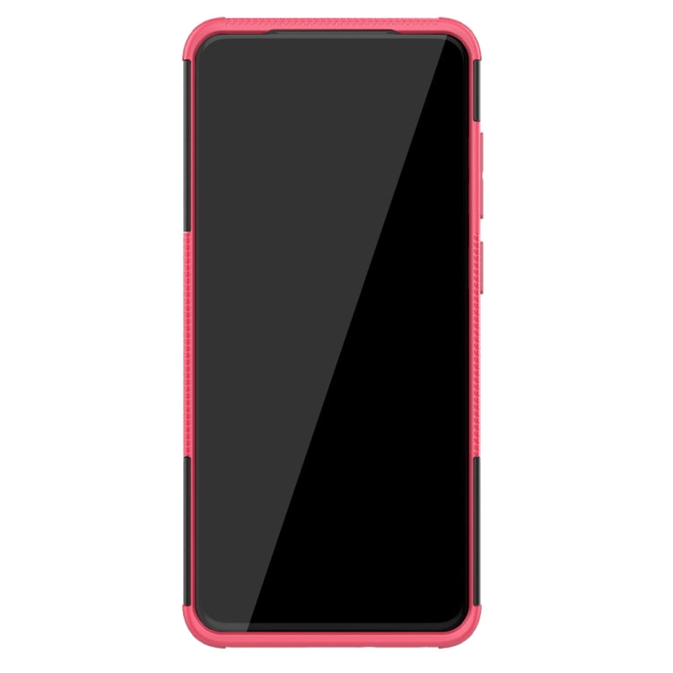 For Galaxy S20+ Tire Texture Shockproof TPU+PC Protective Case with Holder