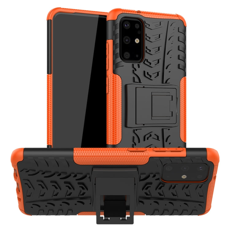 For Galaxy S20+ Tire Texture Shockproof TPU+PC Protective Case with Holder