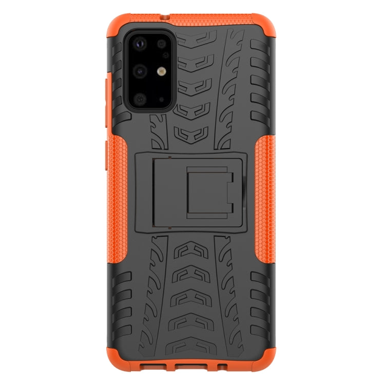For Galaxy S20+ Tire Texture Shockproof TPU+PC Protective Case with Holder