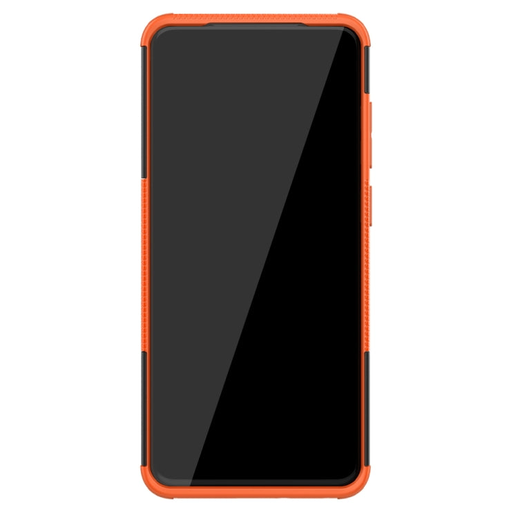 For Galaxy S20+ Tire Texture Shockproof TPU+PC Protective Case with Holder