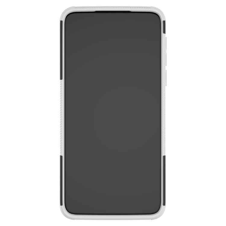 For Motorola One Macro Tire Texture Shockproof TPU+PC Protective Case with Holder