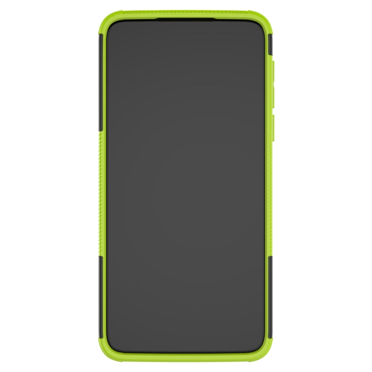 For Motorola One Macro Tire Texture Shockproof TPU+PC Protective Case with Holder