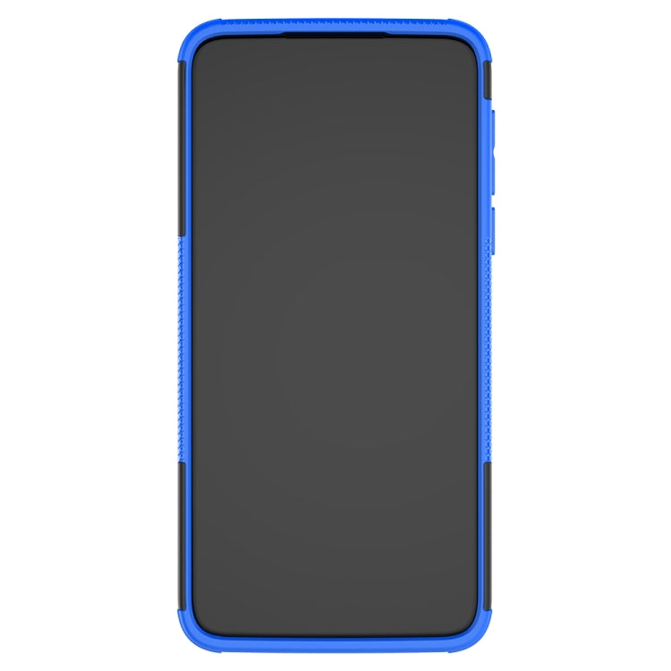 For Motorola G8 Play Tire Texture Shockproof TPU+PC Protective Case with Holder