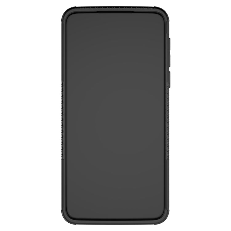 For Motorola G8 Play Tire Texture Shockproof TPU+PC Protective Case with Holder