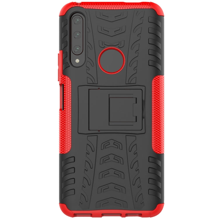 For Huawei Honor 9X Pro Tire Texture Shockproof TPU+PC Protective Case with Holder