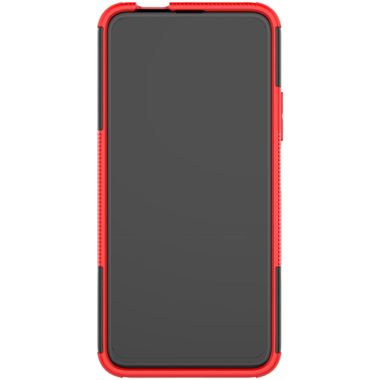 For Huawei Honor 9X Pro Tire Texture Shockproof TPU+PC Protective Case with Holder