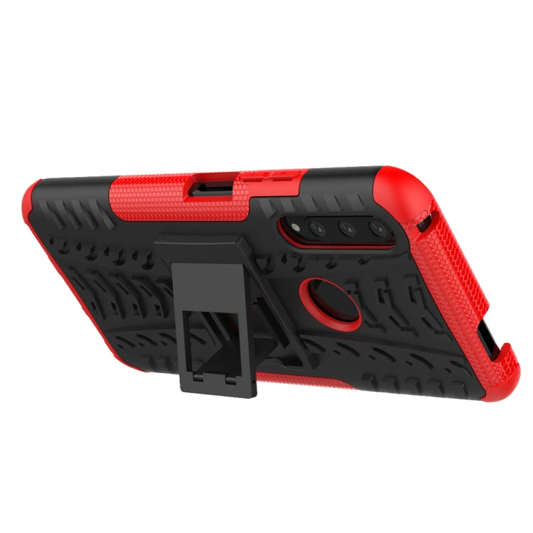 For Huawei Honor 9X Pro Tire Texture Shockproof TPU+PC Protective Case with Holder
