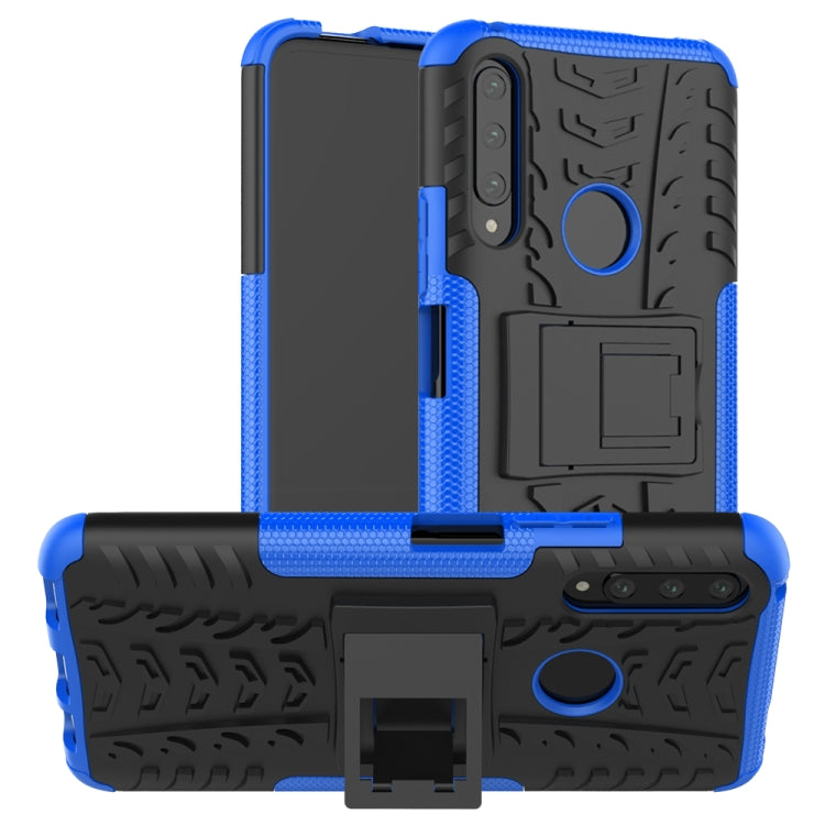 For Huawei Honor 9X Pro Tire Texture Shockproof TPU+PC Protective Case with Holder
