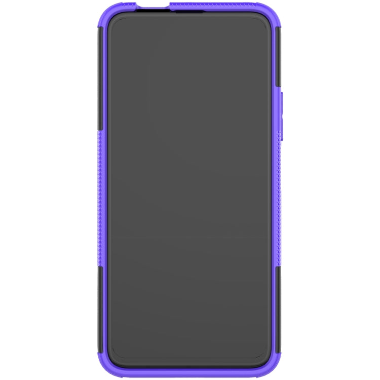 For Huawei Honor 9X Pro Tire Texture Shockproof TPU+PC Protective Case with Holder