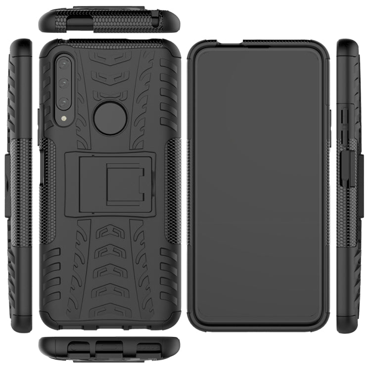 For Huawei Honor 9X Pro Tire Texture Shockproof TPU+PC Protective Case with Holder