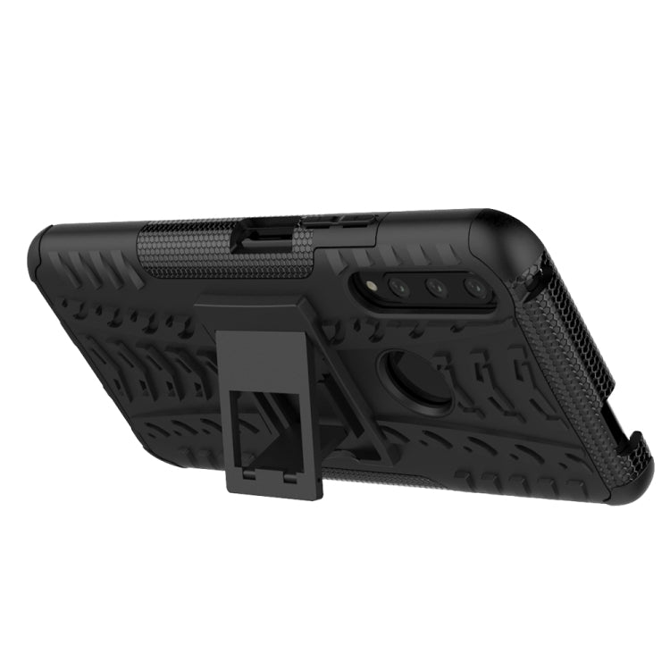 For Huawei Honor 9X Pro Tire Texture Shockproof TPU+PC Protective Case with Holder