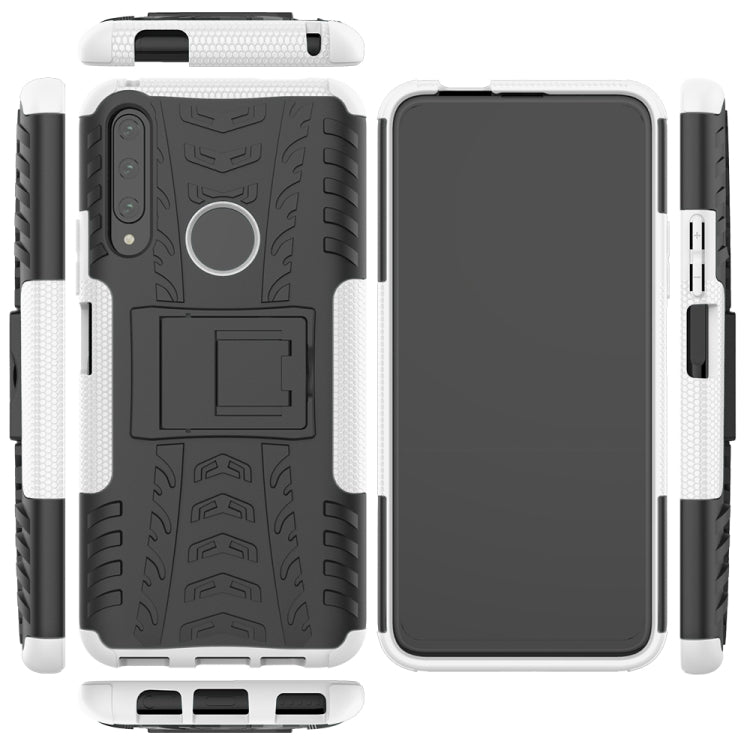 For Huawei Honor 9X Pro Tire Texture Shockproof TPU+PC Protective Case with Holder