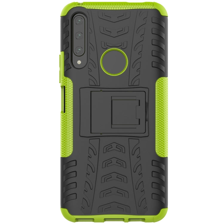For Huawei Honor 9X Pro Tire Texture Shockproof TPU+PC Protective Case with Holder