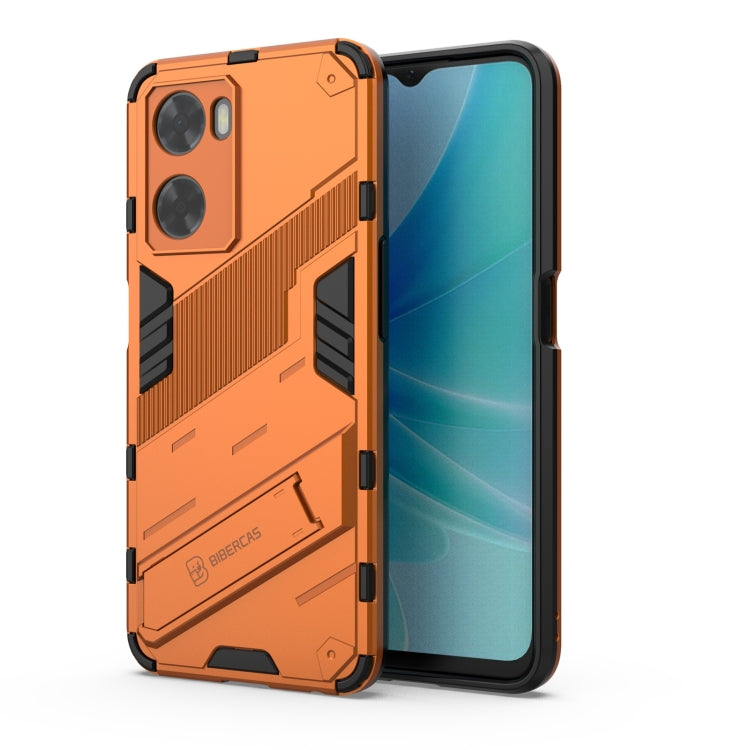 For OPPO A57 4G Global Punk Armor 2 in 1 PC + TPU Shockproof Phone Case with Invisible Holder