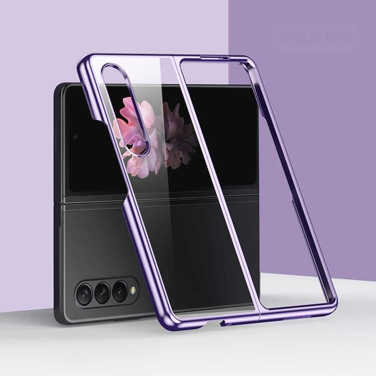 For Samsung Galaxy Z Fold4 5G Electroplating PC Shockproof Phone Case