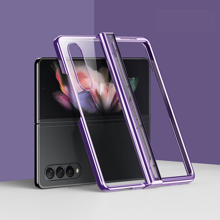 For Samsung Galaxy Z Fold4 5G Electroplating PC Full Coverage Shockproof Phone Case