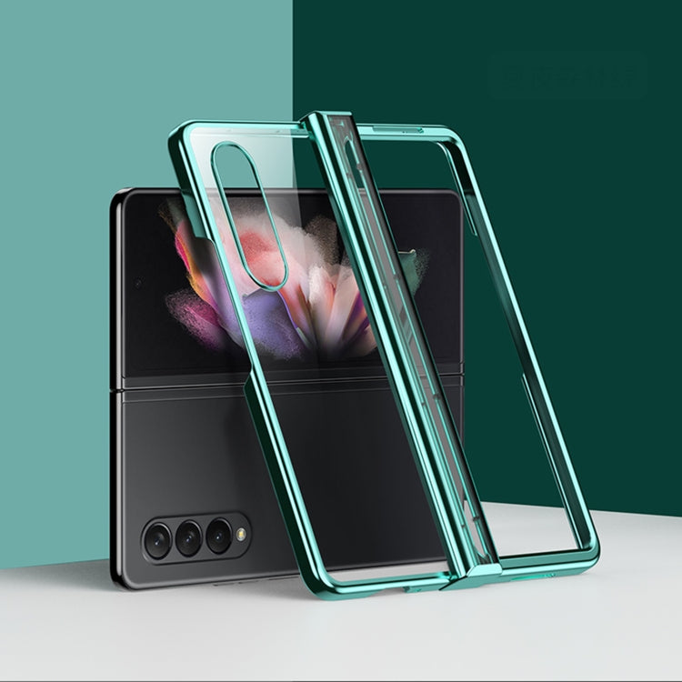 For Samsung Galaxy Z Fold4 5G Electroplating PC Full Coverage Shockproof Phone Case