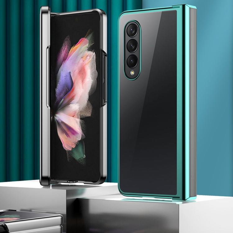 For Samsung Galaxy Z Fold4 5G Electroplating PC Full Coverage Shockproof Phone Case