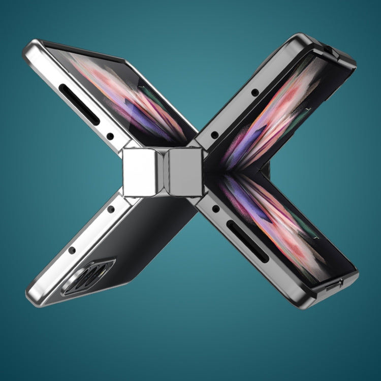 For Samsung Galaxy Z Fold4 5G Electroplating PC Full Coverage Shockproof Phone Case